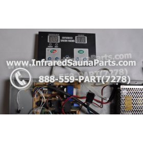 COMPLETE CONTROL POWER BOX WITH CONTROL PANEL - COMPLETE CONTROL POWER BOX CAL SAUNA INFRARED SAUNA STYLE 2 WITH ONE CONTROL PANEL 14