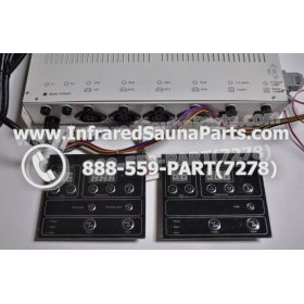 COMPLETE CONTROL POWER BOX WITH CONTROL PANEL - COMPLETE CONTROL POWER BOX CAL SAUNA  INFRARED SAUNA STYLE 4 WITH TWO CONTROL PANELS 3