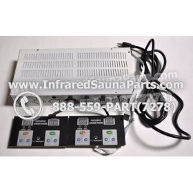 COMPLETE CONTROL POWER BOX WITH CONTROL PANEL - COMPLETE CONTROL POWER BOX CAL SAUNA INFRARED SAUNA STYLE 1 WITH TWO CONTROL PANELS 2