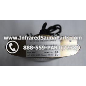 J INFRARED HEATERS 220V / 240V - J RADIANT INFRARED SAUNA CERAMIC  HEATER JH-NR18-13A 1800 WATTS 220V /240V 4