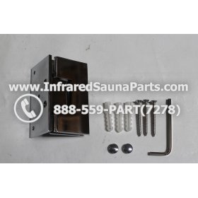 DOOR HINGES - GLASS DOOR HINGE STYLE 8 COMPLETE SET 9