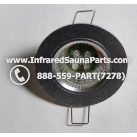 COMPLETE LIGHT ASSEMBLY 110V / 120V - COMPLETE LIGHT ASSEMBLY IN SILVER PLASTIC FINISH WITH LED BULB G6-B2 110V / 120V 2