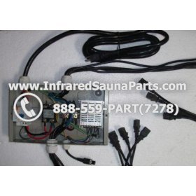 COMPLETE CONTROL POWER BOX 220V / 240V - COMPLETE CONTROL POWER BOX 220V / 240V SUNTECH INFRARED SAUNA WITH 8 FEMALE PLUGS 1