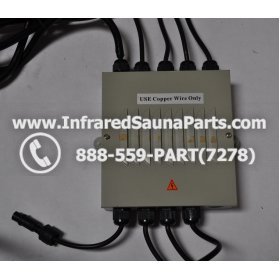 COMPLETE CONTROL POWER BOX 220V / 240V - COMPLETE CONTROL POWER BOX 220V / 240V FED INTL.INFRARED SAUNA WITH 8 HEATER PLUGS v2 5