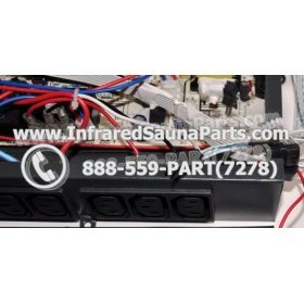 COMPLETE CONTROL POWER BOX 220V / 240V - COMPLETE CONTROL POWER BOX 220V / 240V WITH 7 CIRCUIT BOARD PINS  6 FEMALE PLUGS SAUNA KING INFRARED SAUNA 31