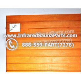 WOOD SAUNA WALLS - HEMLOCK WOOD SAUNA PANEL ( 68.5" x 39.7" ) 2