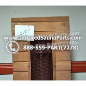 WOOD BENCHS + HEATERS - HEMLOCK WOOD BENCH + HEATER + RED COVER ( 41.5" x 16.2" ) 3