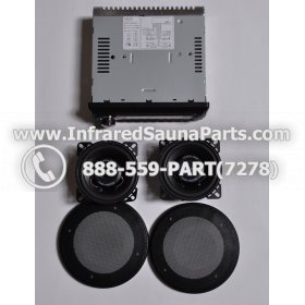 COMPLETE STEREO + SPEAKERS + COVERS - COMPLETE STEREO SYSTEM PC-3681 WITH 2 SPEAKERS 1