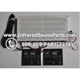 COMPLETE CONTROL POWER BOX WITH CONTROL PANEL - COMPLETE CONTROL POWER BOX JOSEN INFRARED SAUNA STYLE 4 WITH TWO CONTROL PANELS 1