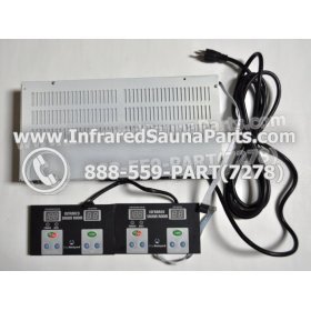 COMPLETE CONTROL POWER BOX WITH CONTROL PANEL - COMPLETE CONTROL POWER BOX WASAUNA INFRARED SAUNA STYLE 1 WITH TWO CONTROL PANELS 1