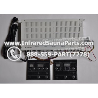 COMPLETE CONTROL POWER BOX WITH CONTROL PANEL - COMPLETE CONTROL POWER BOX CAL SAUNA  INFRARED SAUNA STYLE 4 WITH TWO CONTROL PANELS 1