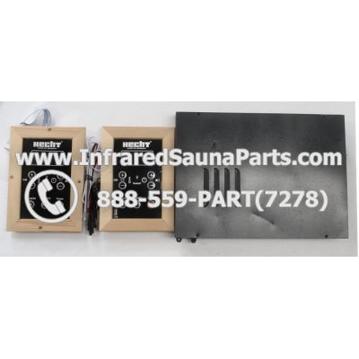 COMPLETE CONTROL POWER BOX WITH CONTROL PANEL - COMPLETE CONTROL POWER BOX HECHT INFRARED SAUNA WITH USB MP3 FM PLAYER TWO CONTROL PANEL 110V / 120V 1