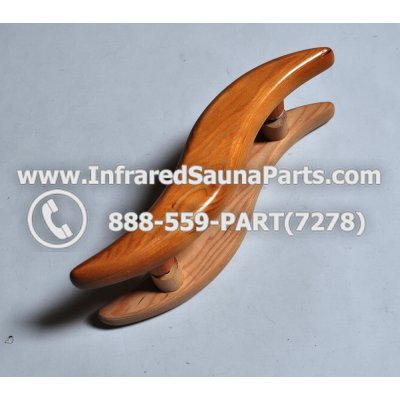 WOOD HANDLES + TOWEL HANDLES - HEMLOCK WOOD DOOR HANDLE STYLE 5 1